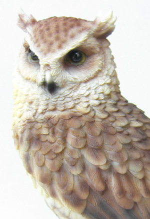 フクロウ 置物 リアル ペットバンク Pet Bank Long eared Owl