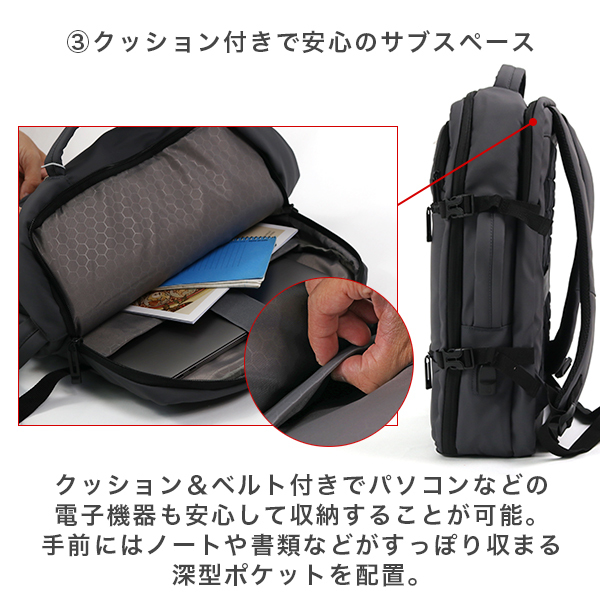 リュック メンズ ビジネス バッグ 軽量 3WAY PC USBポート 大容量 機能性 ポケット 防水 通勤 通学 出張 旅行 収納  :c-bag-082:N-MART - 通販 - Yahoo!ショッピング