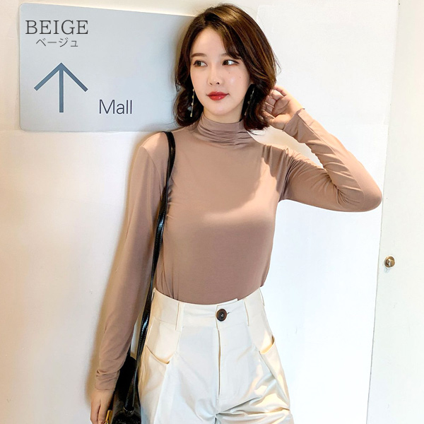 【HANAE MORI】薄手 タートル トップス Mサイズ おまけ付【匿名配送】 トップス サマーニット ハイネック[品番：BSRW0000927