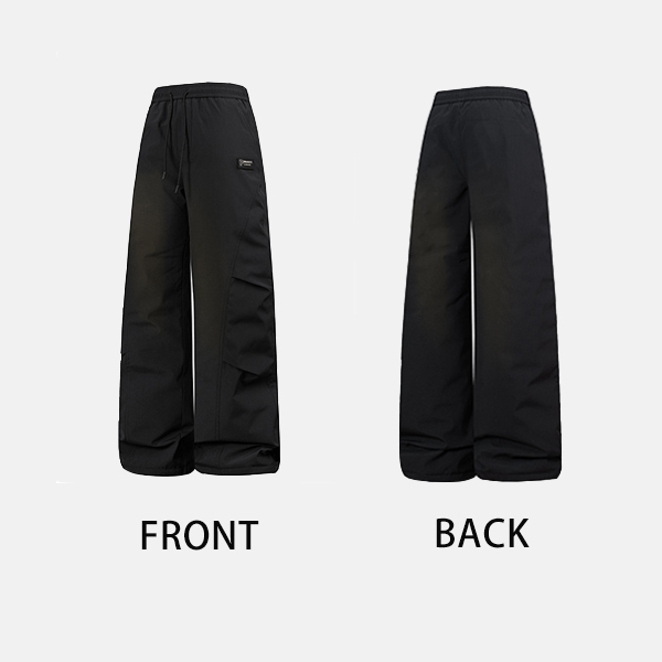 中綿パンツ 暖かい ダウンパンツ メンズ ボアパンツ ストレートパンツ