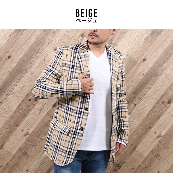 プライスダウン30 Off 送料無料 メンズ ブルゾン チェックジャケット C312 限定価格セール Studenjoy Com