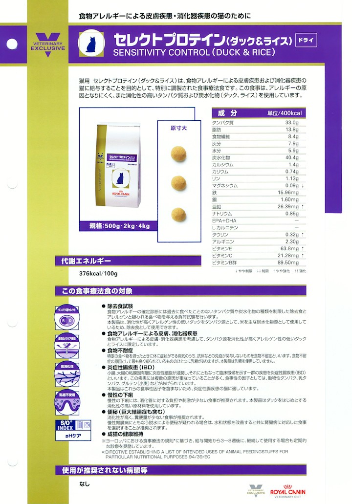 ロイヤルカナン（ROYAL CANIN） セレクトプロテイン(ダック＆ライス