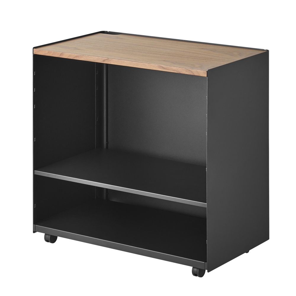 山崎実業(Yamazaki) 隠せる テレワークワゴン ブラック tower ( 隠せるテレワークワゴン タワー ) 山崎実業 公式 オフィシャル