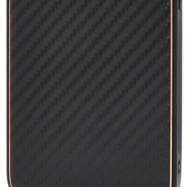 iPhone13 ケース カバー カーボン調合皮レザー×メタリックリム TPU ソフトケース バックケース アイフォン13 背面 ジャケット 携帯ケース｜n-style｜02