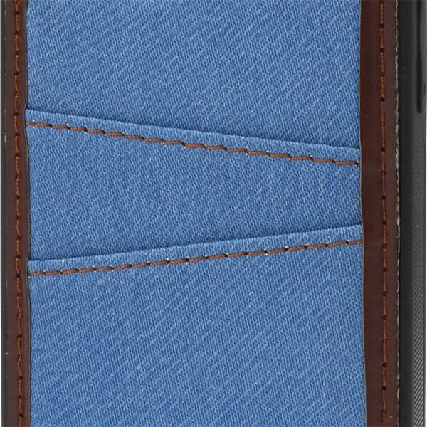 iPhone12mini カバー ケース デニム調 カード収納付 薄型 アイフォン12ミニ 背面 携帯ケース ジャケット｜n-style｜02