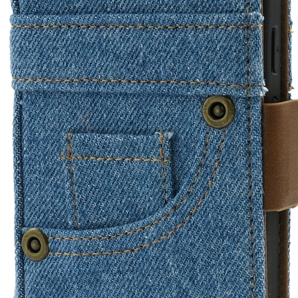 Google Pixel 10 10Pro Pro XL 9 9Pro 9a ケース 手帳型 デニム調 布地