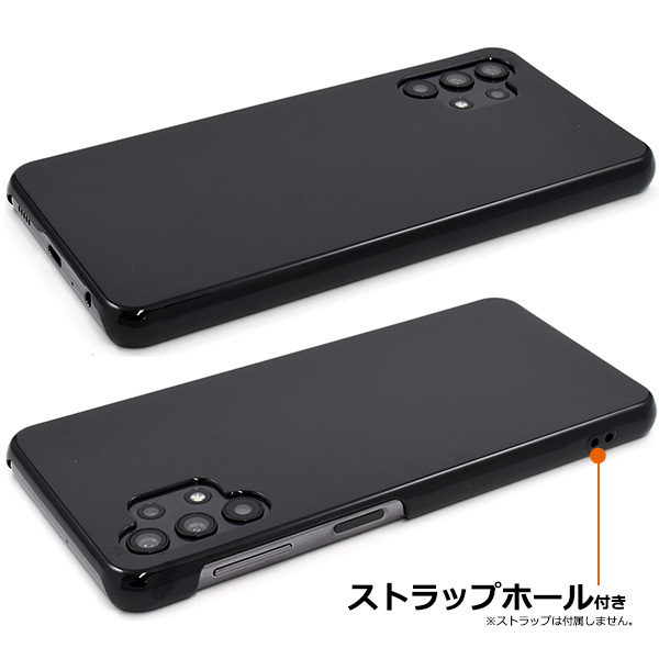 Galaxy A32 5G SCG08ケース付き Galaxy A32 5G カバー ケース 黒 ブラック ハードケース ギャラクシー