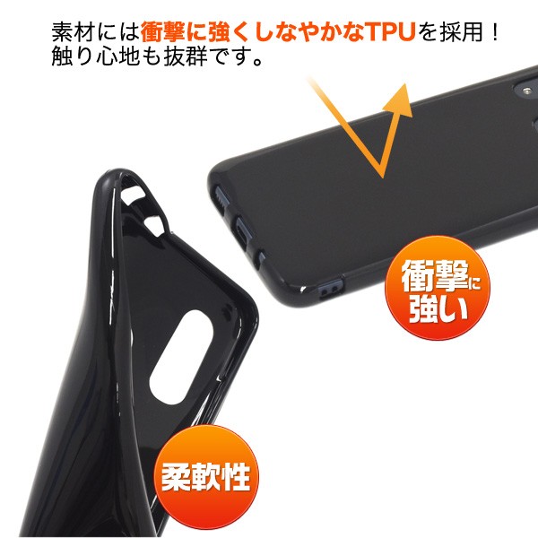 Galaxy A30 SCV43 ケース カバー ホワイト 白 ソフトケース 背面