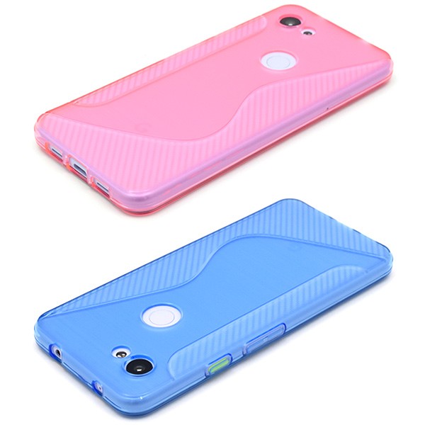 Google Pixel Pixel3a ケース カバー カーボン調 ハードケース