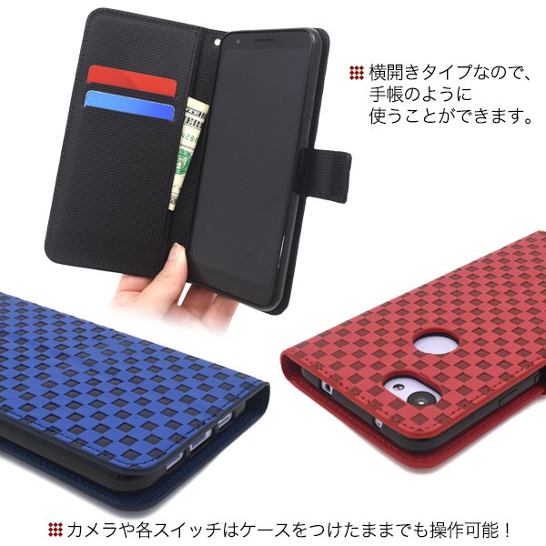Google Pixel Pixel3a ケース 手帳型 ブラックデニム グーグルピクセル