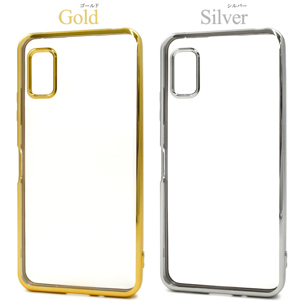 AQUOS wish3 ケース メタリックバンパー×背面クリアー スマホケース
