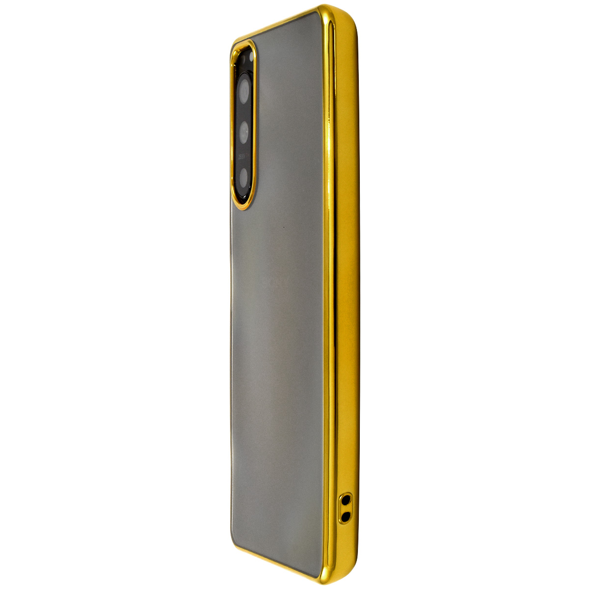 Xperia 5 IV カバー ケース TPU メタリックバンパー ソフトクリア
