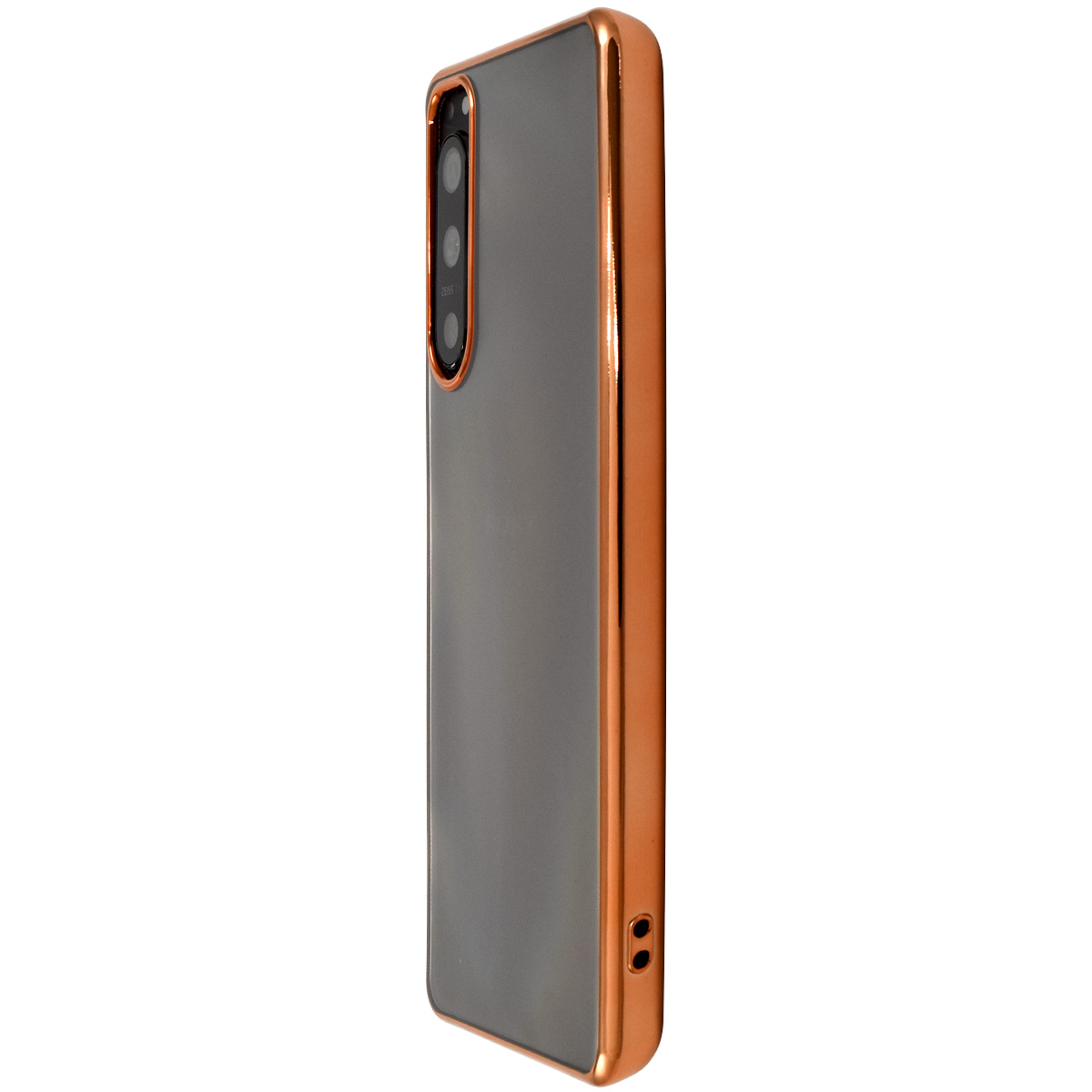 Xperia 5 IV カバー ケース TPU メタリックバンパー ソフトクリア