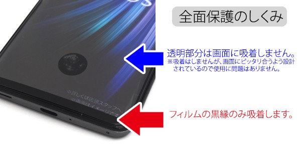 AQUOS zero2 フィルム 液晶画面保護 強化ガラス 全面保護 フルカバー