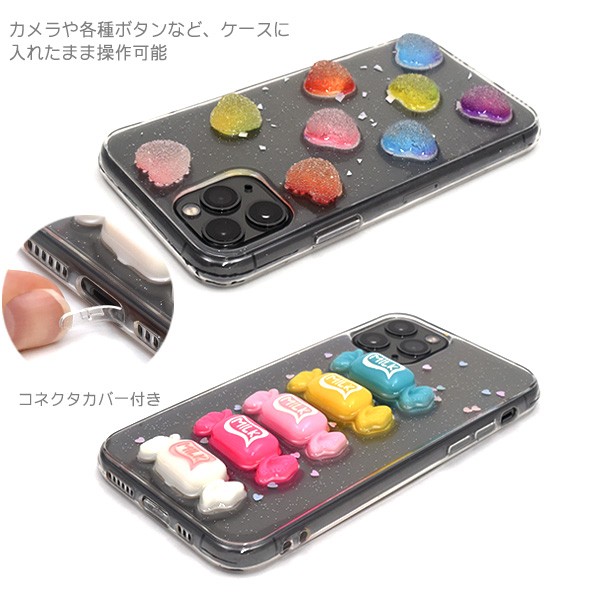 iPhone11pro カバー付き PLATA（プラタ） iPhone11 Pro カバー ケース デコかわキャンディー