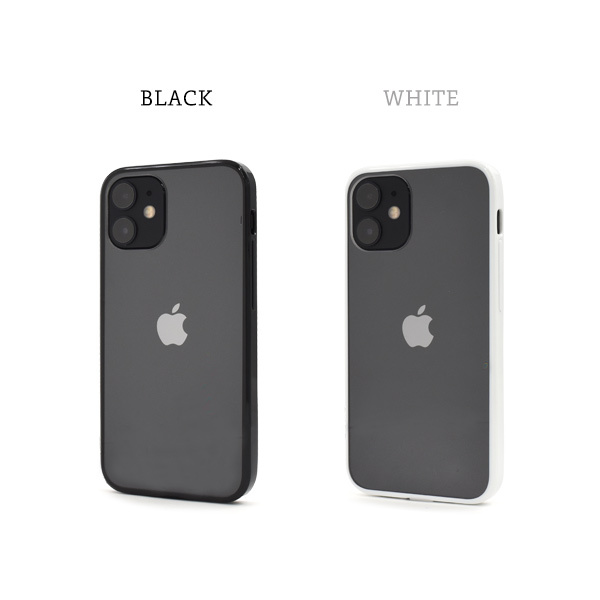 PLATA（プラタ） iPhone12mini カバー ケース 背面クリアー×カラー