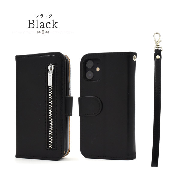 PLATA（プラタ） iPhone12mini 専用 手帳型ケース お財布 ジップ