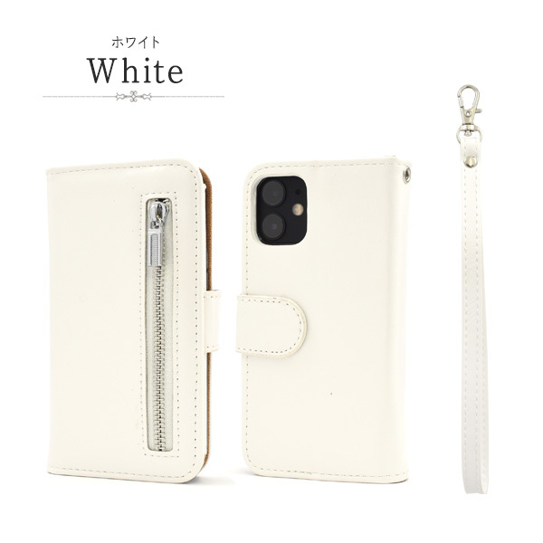 PLATA（プラタ） iPhone12mini 専用 手帳型ケース お財布 ジップ