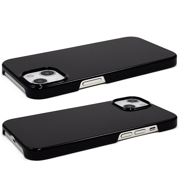 PLATA（プラタ） iPhone13 ケース カバー 黒 ブラック 無地 ハード