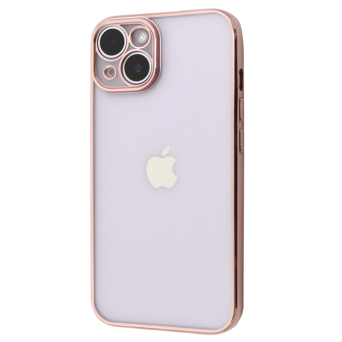 iPhone14 (6.1インチ) 専用 メタルリックバンパー マットクリアソフトケース 保護カバー 背面保護 アイフォンケース アイホン  iPhone 14 2022