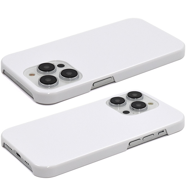 PLATA（プラタ） iPhone14pro ケース カバー 白 ホワイト 無地 ハード 