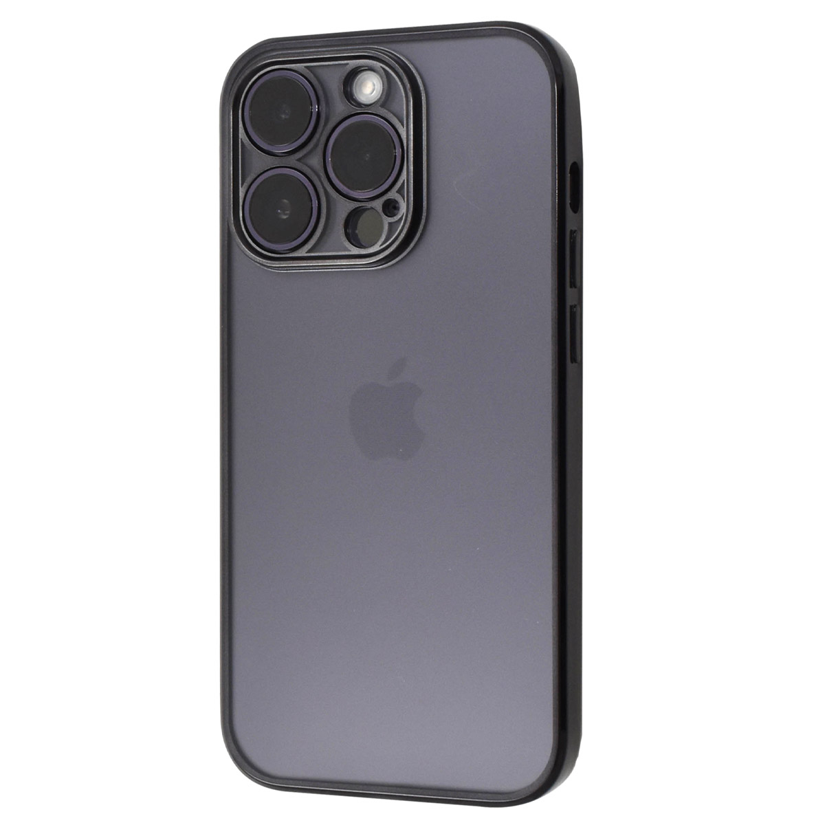 iPhone14 Pro (6.1インチ)専用 メタルリックバンパー マットクリアソフトケース 保護カバー アイフォンケース iPhone 14 プロ アイホン 2022｜n-style｜03