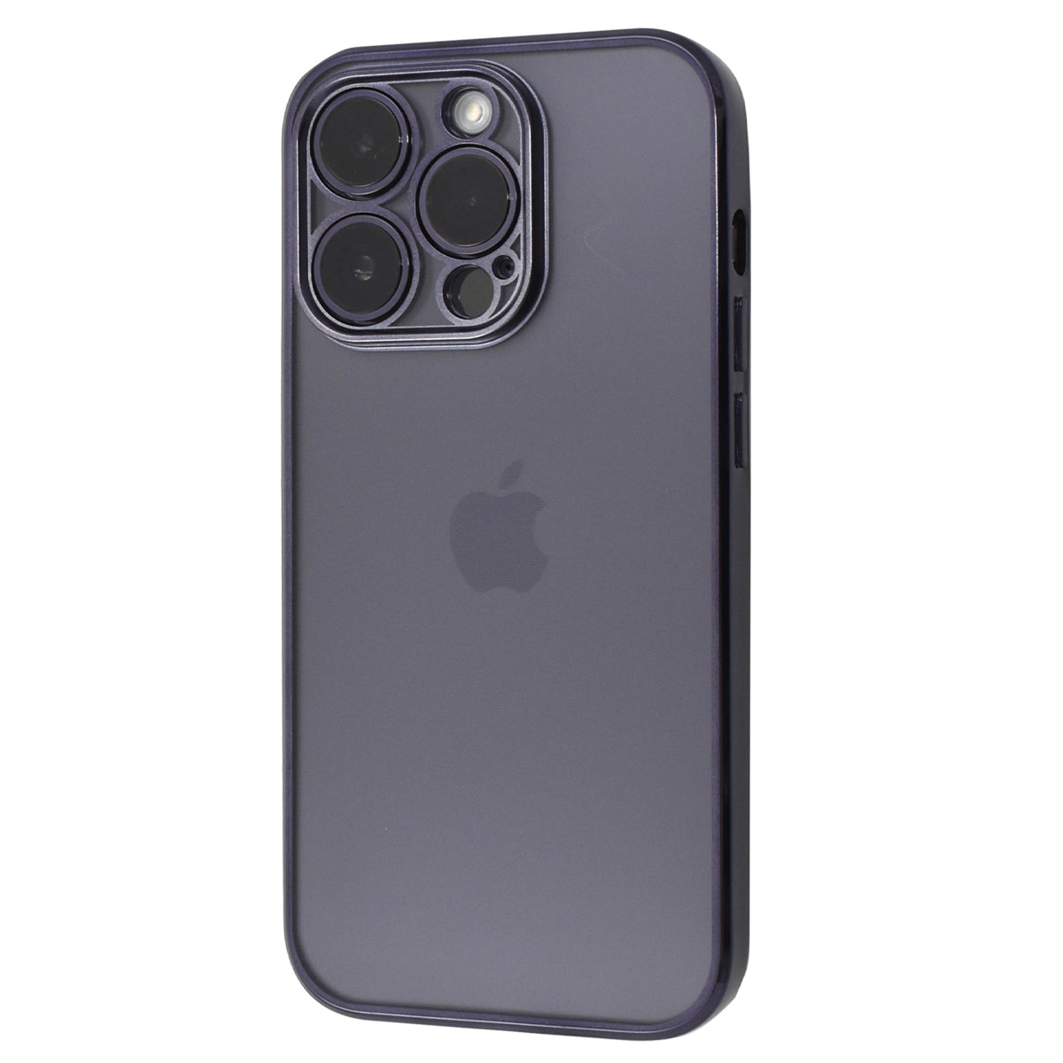 iPhone14 Pro (6.1インチ)専用 メタルリックバンパー マットクリアソフトケース 保護カバー アイフォンケース iPhone 14 プロ アイホン 2022｜n-style｜02