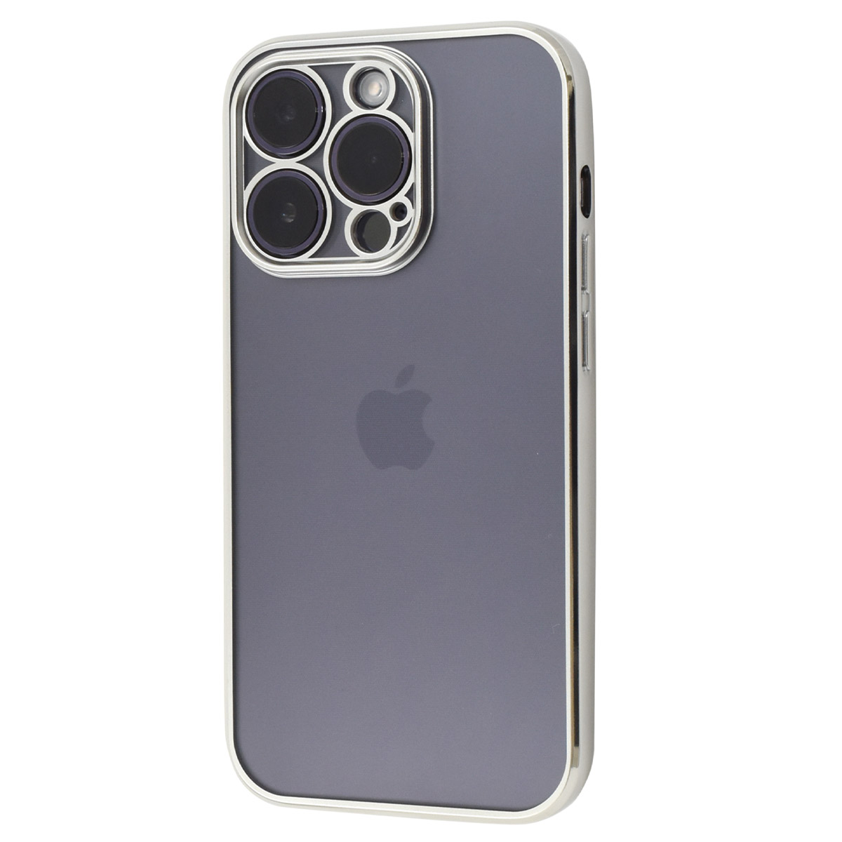 iPhone14 Pro (6.1インチ)専用 メタルリックバンパー マットクリアソフトケース 保護カバー アイフォンケース iPhone 14 プロ アイホン 2022｜n-style｜05