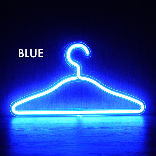 ハンガー LED ネオンライト USB 間接照明 衣類ハンガー 洋服 コート