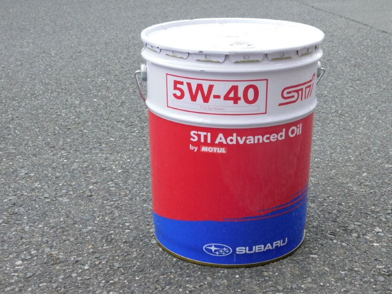 SUBARU（スバル） STI アドバンスト オイル 5W40 20L缶 沖縄