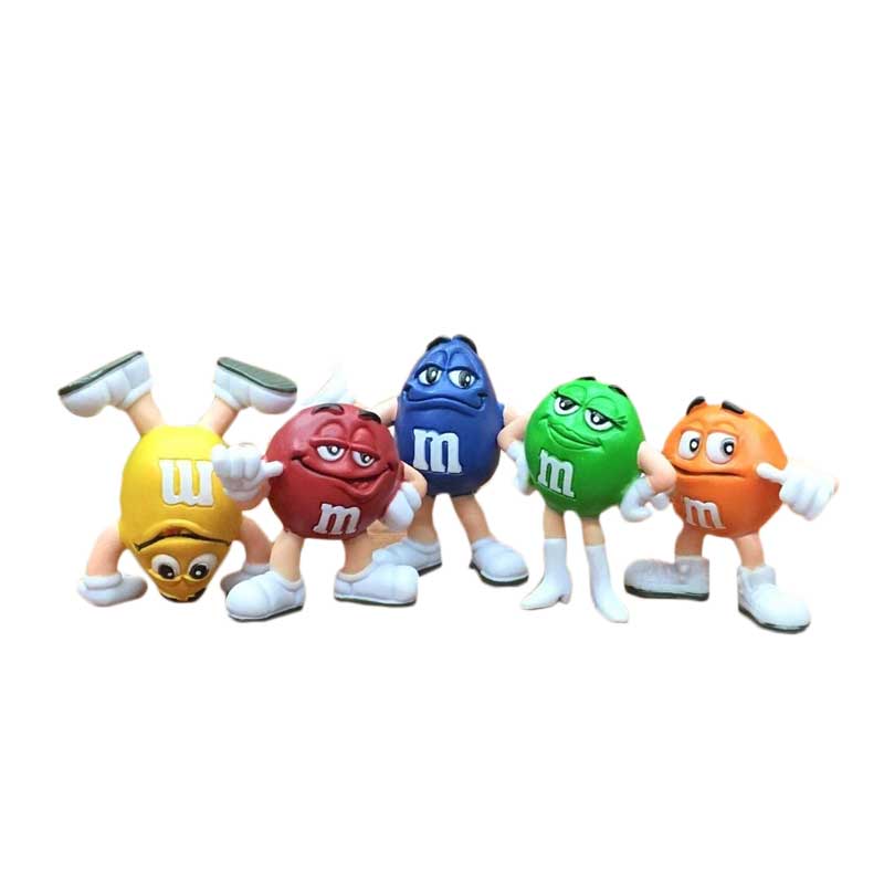 m&m's エムアンドエムズ PVC ミニ フィギュア 5体セット MM アメリカ ファッション 小物 アメカジ グッズ