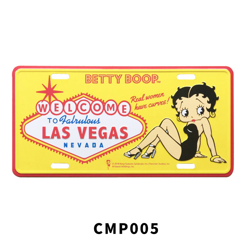 ベティちゃん ベティブープ Betty Boop ライセンスプレート ナンバー