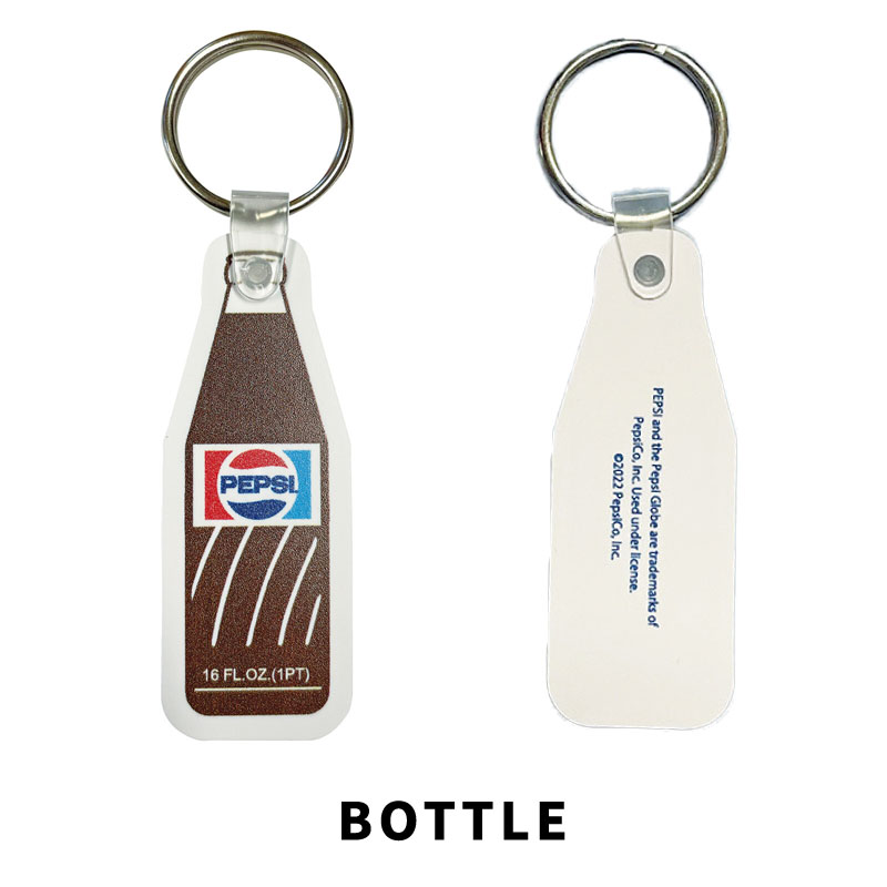 PEPSI ペプシ RUBBER KEYCHAIN LOGO CAN BOTTLE ラバー