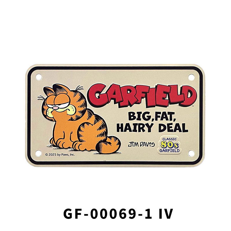 GARFIELD ガーフィールド 猫 BIKER CM PLATE ミニ CMプレート