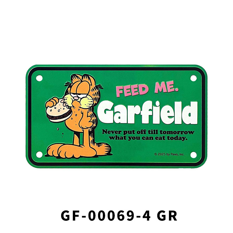 GARFIELD ガーフィールド 猫 BIKER CM PLATE ミニ CMプレート バイク
