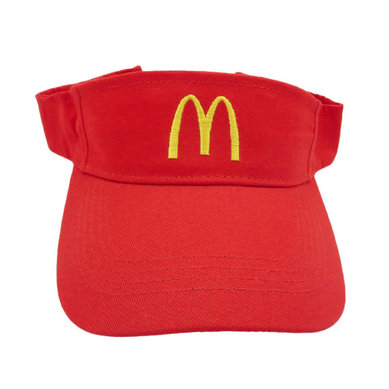 McDonald's マクドナルド SUN VISOR サンバイザー RED 帽子 ハット