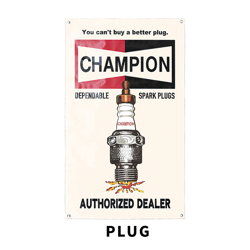 USAビンテージ　APCO バナー タペストリー オイル　旗ガレージアメリカ PROMOTION BANNER プロモーション バナー アドバタイズ AUTO CARE PLUG