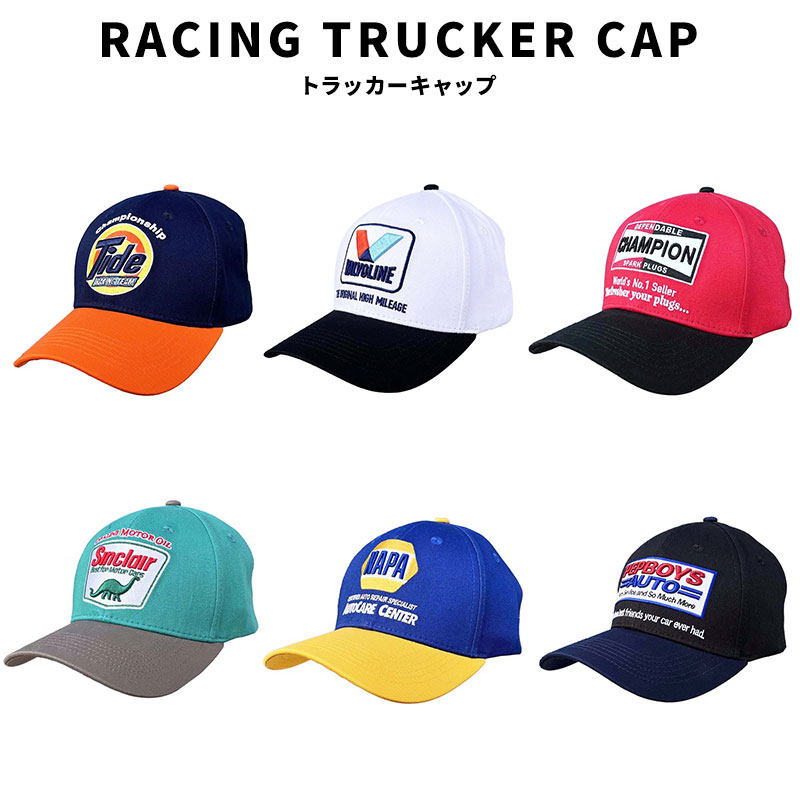 RACING TRUCKER CAP レーシング トラッカー キャップ USA MOTOR系 Tide