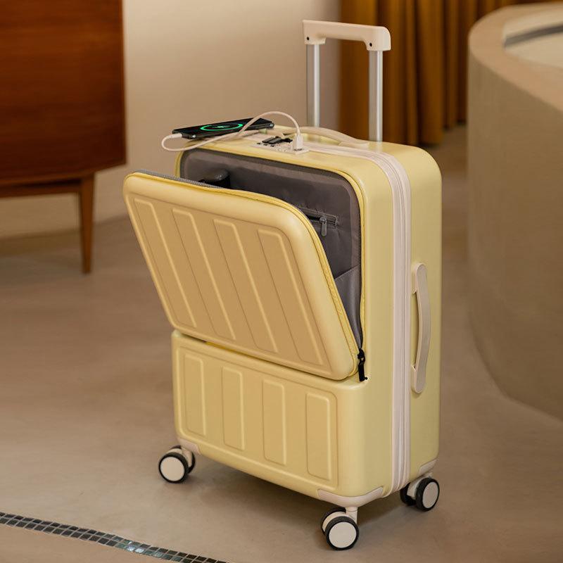 フロントオープン スーツケース USBポート付き キャリーケース Sサイズ キャリーバッグ 1-3日用 機内持ち込み 超軽量 多機能スーツケース GOTOトラベル｜nabechanstore｜06
