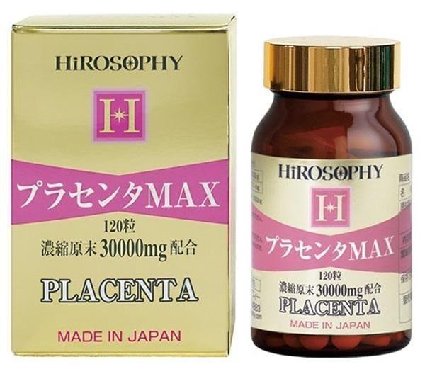 HiROSOPHY ヒロソフィー プラセンタMAX 錠剤タイプ 120粒 : ナチュラル 