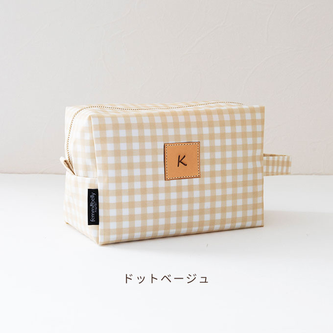 名入れ ラミネートポーチ お散歩バッグ 大容量 軽量 撥水 お出かけ ポーチ ウェットティッシュ おしゃれ 日本製 ナコル |  | 03