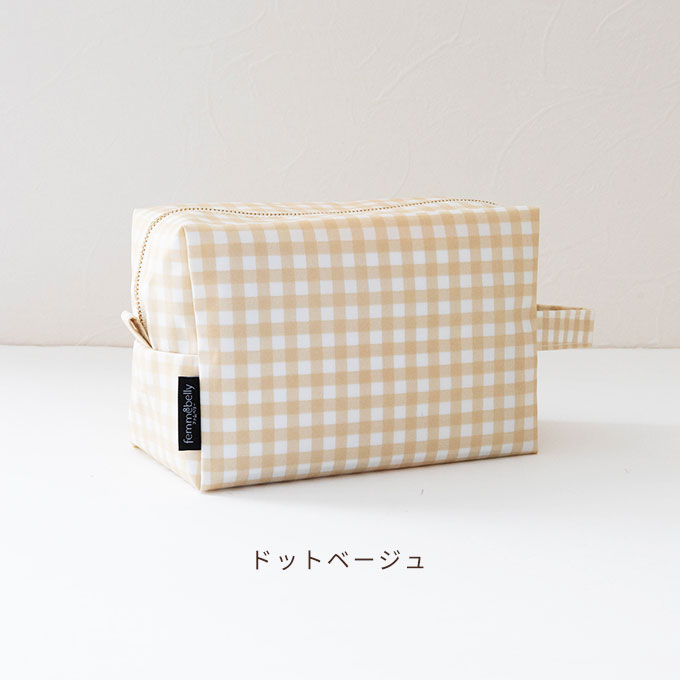 ラミネートポーチ お散歩バッグ 大容量 軽量 撥水 お出かけ ポーチ ウェットティッシュ おしゃれ 日本製 ナコル |  | 03