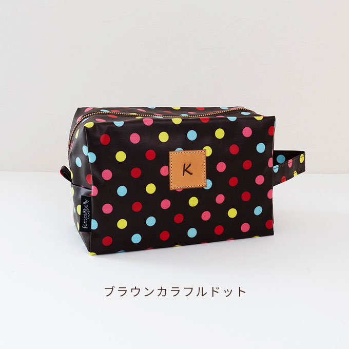 名入れ ラミネートポーチ お散歩バッグ 大容量 軽量 撥水 お出かけ ポーチ ウェットティッシュ おしゃれ 日本製 ナコル |  | 04