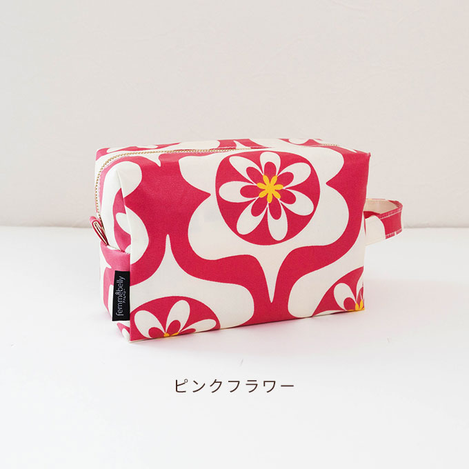 ラミネートポーチ お散歩バッグ 大容量 軽量 撥水 お出かけ ポーチ