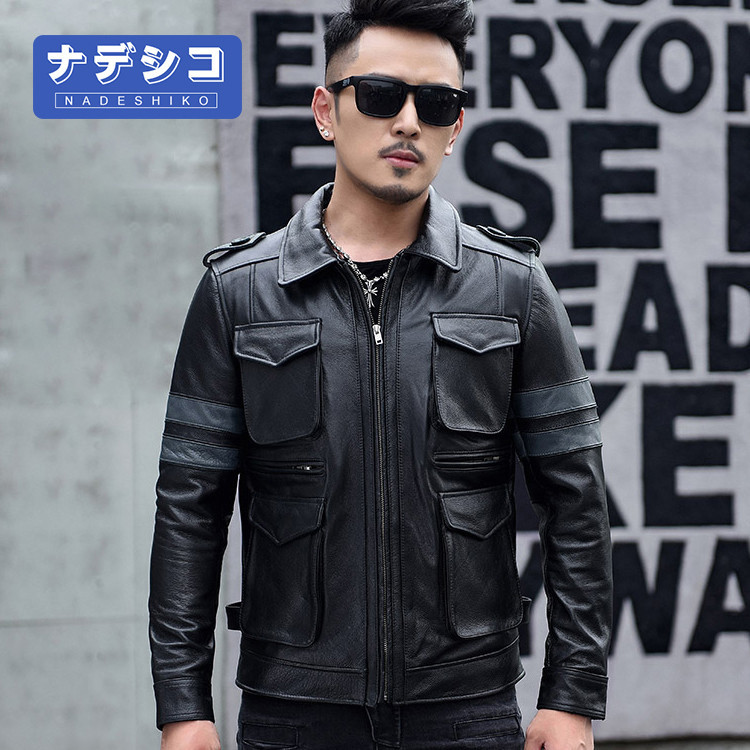 シルエット 本革ジャケット ジャケット アウター ジャケット 新作 :0226gspy01:Sunion - 通販 - 秋冬 牛革 ライダースジャケット バイクウェア メンズ 革ジャン ライディング アウター