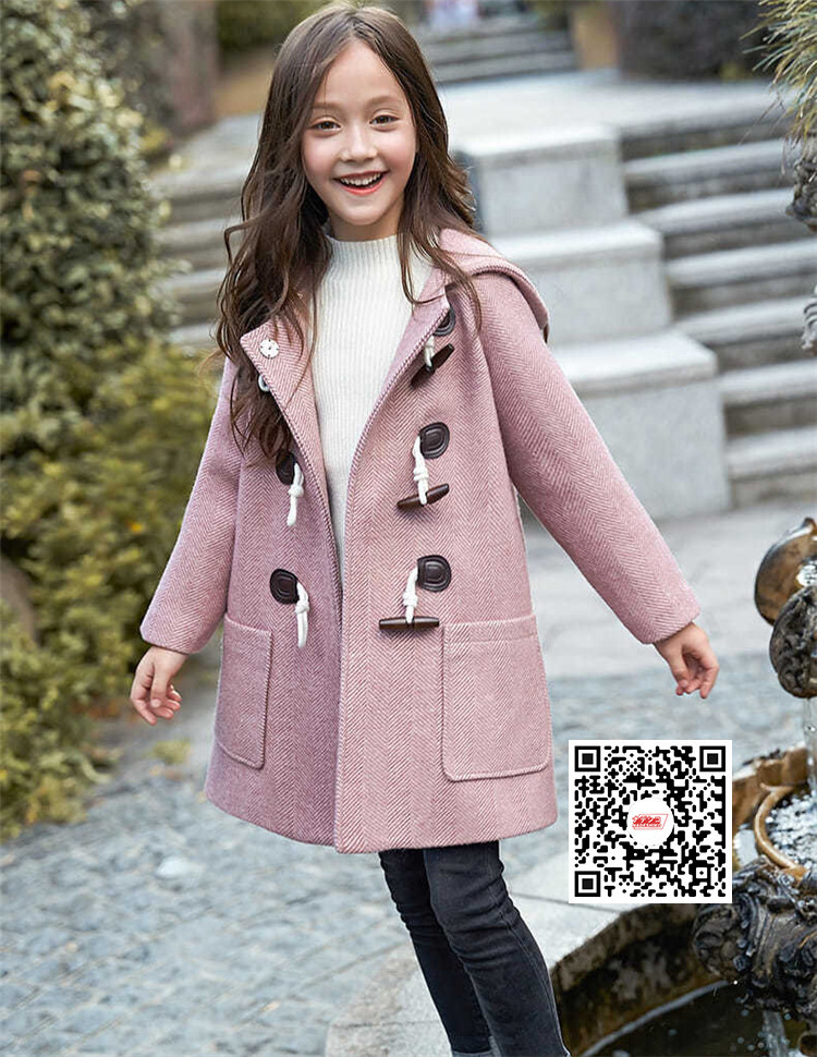 ダッフルコート キッズコート ミドル丈 フード付き 秋冬 ラシャコート 女の子 子供服　ジュニア　アウター　ジャケット　キッズ　中綿コート 防寒