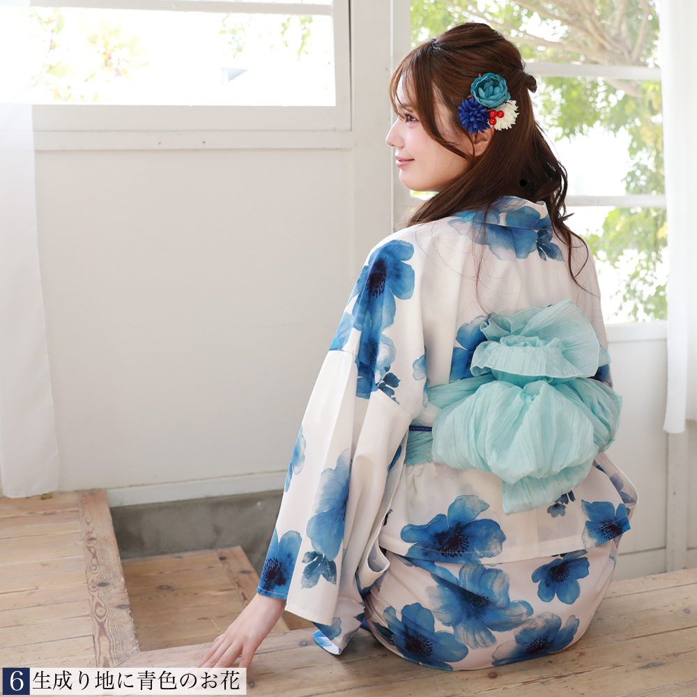 浴衣 セレパレート 大人 2way レディース 花柄 二部式 ワンピース浴衣
