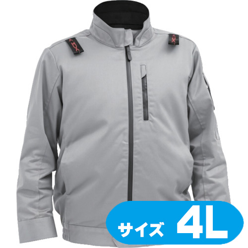 33700847 ハラダ EX.WORKERS E/Fウェア長袖ブルゾンAS シルバーグレー 4L