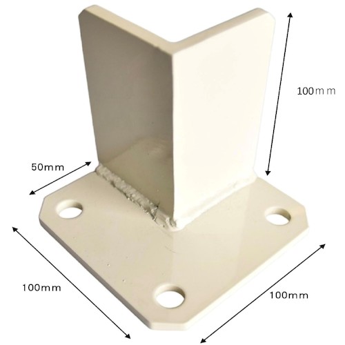 6CNY1010C ティーエフサービス コーナー固定金具100×100×100mm(クリーム)1個入り
