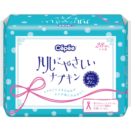 9250027 コットン・ラボ セペ肌にやさしいナプキン28個 40個入